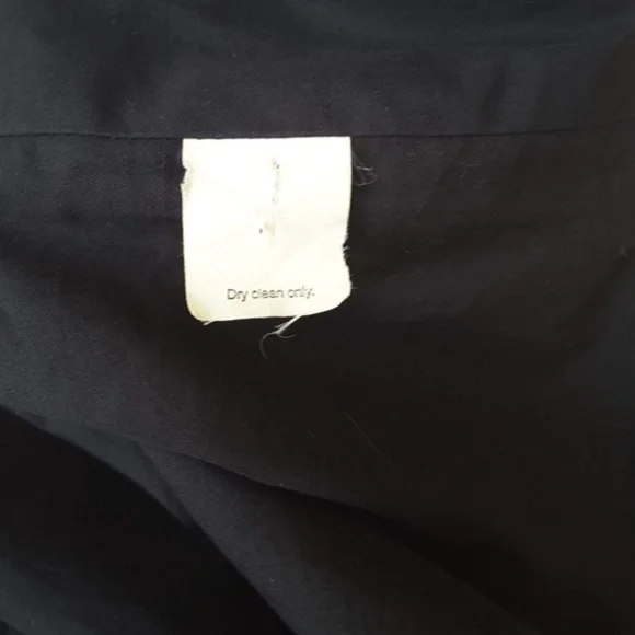 J.CREW Hooded Winter Peacoat BLACK sz M - Picture 4 of 5